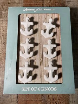 SET/6 TOMMY BAHAMA NAUTICAL ANCHOR DRAWER OR CABINET KNOBS PULLS Brand New - Image 1 of 4