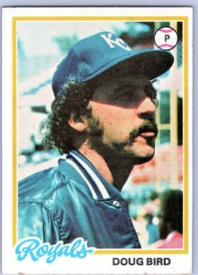 1978 Topps #183 Doug Bird Kansas City Royals Baseball Card EX - Image 1 of 2