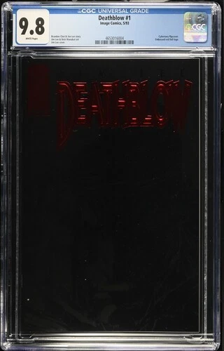 Deathblow 1, Jim Lee,  Emboss red foil logo, flip cover, CGC 9.8 NM / MINT - Image 1 of 2