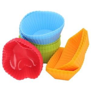 Silicone Baking Cups Silicone Muffin Liners 40 Pack Multipurpose For - Picture 1 of 12