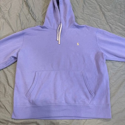 Polo Ralph Lauren Para Mujer 1X Cabina Polar Sudadera con Capucha L. Púrpura Logo Sudadera con Capucha Foto 1 de 4
