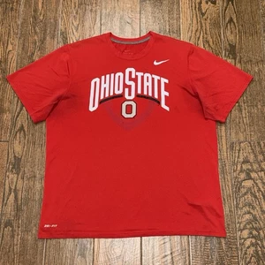 Ohio State Buckeyes Football Mens Nike Dri-Fit RED Training T Shirt Size. XL - Picture 1 of 1