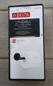 Delta Lyndall Toilettenpapierhalter mit einem Pfosten in Mattschwarz LDL50-MB - Bild 1 von 2