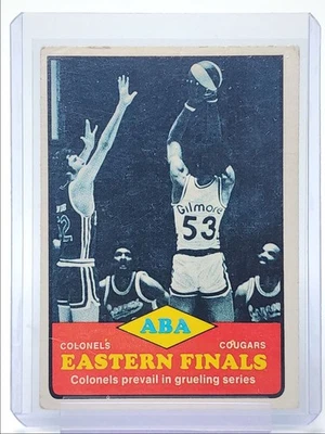 COLONELS PREVAIL IN SERIES 1973-74 TOPPS ABA EASTERN FINALS #207 Q4854 - Image 1 of 2