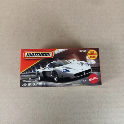 2025 Matchbox Power Grabs 2004 Maserati MC12 White  - Image 1 of 2
