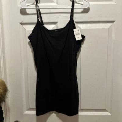 NWT Motherhood Maternity Solid Nursing Cami | Black | Medi - Image 1 of 4