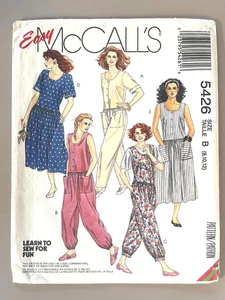 Vestido McCall's Misses de 1990, patrón de mono 5426 talla 8-12 sin cortar - Imagen 1 de 2