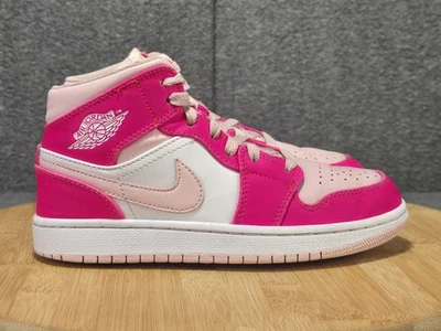 Nike Air Jordan 1 Mid Fierce Pink Women's Size 5.5 Shoes Sneakers FD8780-116 - Image 1 of 4