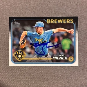 HOBY MILNER Signed Autographed 2024 Topps Update Series Card Brewers #US87 - Picture 1 of 1