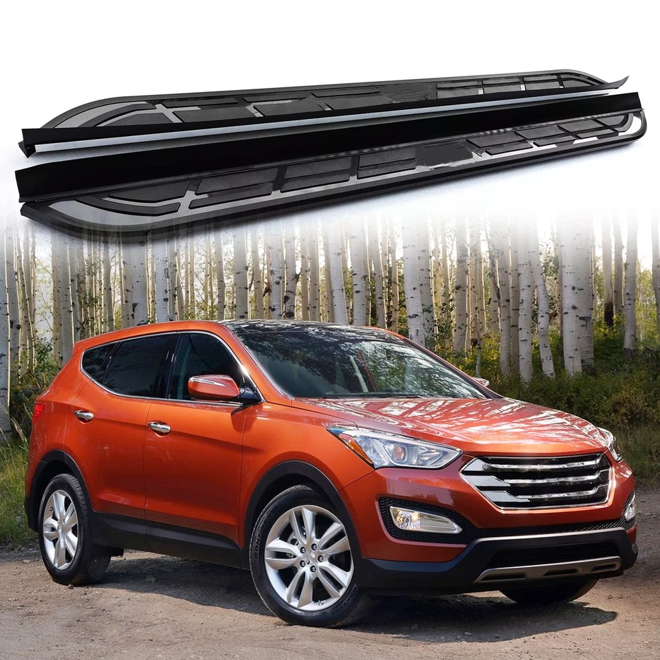 Подножка боковая педаль силовой порог подходит для Hyundai Santa Fe Sport 2013-2018 - Изображение 1 из 4