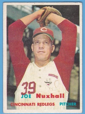 1957 Topps No103 Joe Nuxhall. Cincinnati Redlegs. VG+ - Изображение 1 из 2