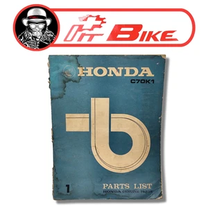 Lista de piezas Honda Honda C70K1 catálogo piezas catálogo manual taller genuino Japón - Imagen 1 de 12