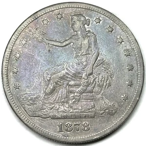 1878-S $1 dólar comercial elección extra fino XF gran atractivo visual bonita moneda de golpe - Imagen 1 de 2