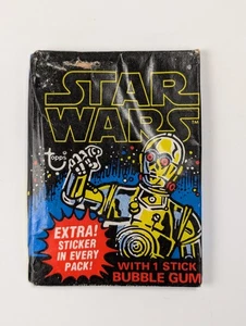 1977 Topps Star Wars Series One 1 Unopened Wax Pack Sealed Original Vintage #3 - Picture 1 of 6