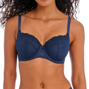 Freya Lingerie Catwalk Underwired Side Support Bra Midnight Blue 402201 - Picture 1 of 8