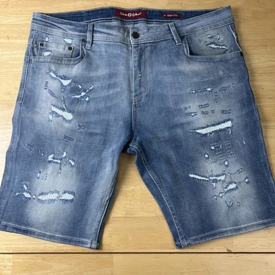 Pantalones Cortos Salvatore Galliano Hombre Calce Ajustado Talla 40 Foto 1 de 4