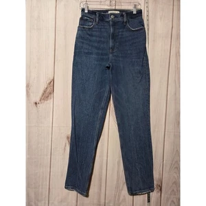 Abercrombie Fitch 90s Straight Ultra High Rise Jeans Damen Gr. 27 4R Blau - Bild 1 von 6