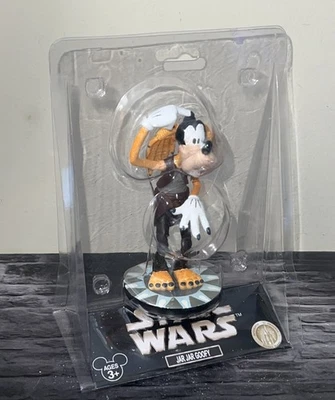 Boneco cabeça de bobble pateta Star Wars Jar Jar parques da Disney novo - Imagem 1 de 3