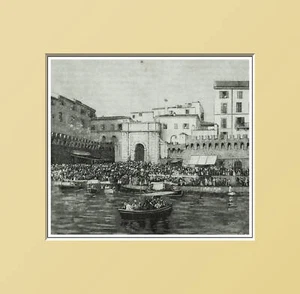 CIVITAVECCHIA: Tür LIVORNO. LAZIO in Passpartout. 1896. - Bild 1 von 1