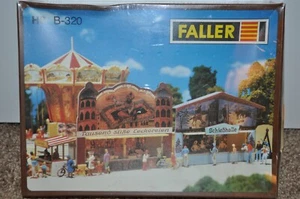 FALLER HO B-320 (2) Carnival Midway Booths - NEW Kit for Layout/Dioramas/Putz - Picture 1 of 5