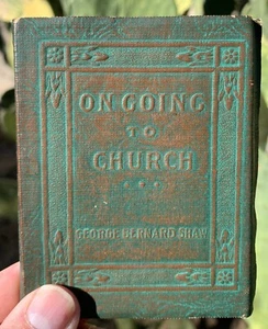 LITTLE LEATHER LIBRARY BOOK Shaw ESSAY ON GOING TO CHRUCH Vintage Literature - Imagen 1 de 5
