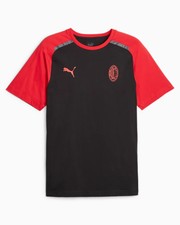  AC Milan Puma Casual T-Shirt 2023 24 Black Jersey Cotton Casual
