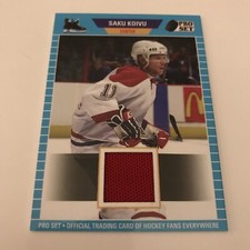 NHL Card, Saku Koivu, Jersey ProSet Leaf 2021, Montreal 