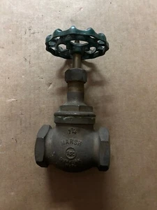 Marsh 1-1/4" Brass Globe Valve 150 Threaded USA made - Picture 1 of 4