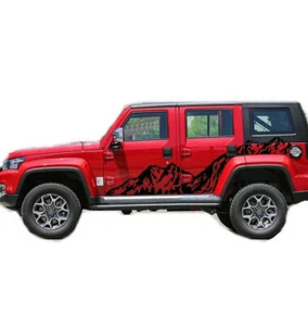 Graphics Snow Mountain Car Sticker For Jeep Wrangler Rubicon 4 Door Side Decals - Foto 1 di 7