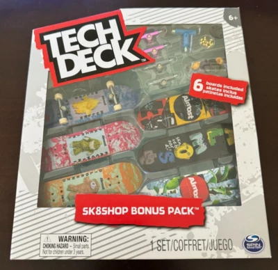 Tech Deck Sk8shop Bonus Pack "Almost" Mini Skateboards 6 Pack Sealed NEW - Image 1 of 2