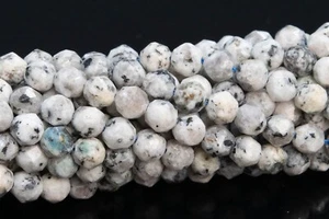 4MM Genuine Natural Pakistan K2 Stone Beads Grade AAA Faceted Round Loose Beads - Picture 1 of 4