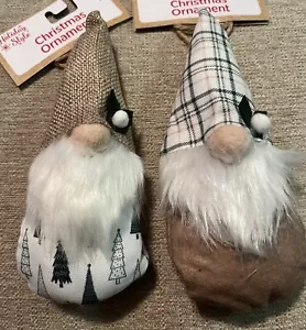 Gnome Christmas Ornaments Set of 2 - Picture 1 of 3