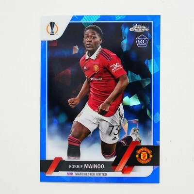 2022-23 Topps Chrome Sapphire Edition UEFA Blue Icy Kobbie Mainoo #118 Rookie RC - Image 1 of 2