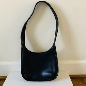 Extremely Rare Made In USA Old Coach 9027 Shoulder Bag Black Vintage Purse Bag - Picture 1 of 11