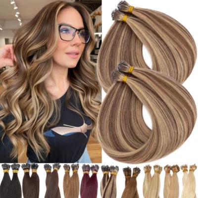 Double Drawn Armenian Remy Nano Bean Micro Beans  Hair Extensions 1g 24INCH - Image 1 of 4