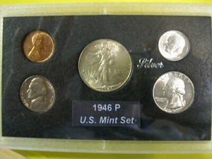 1946 P US Mint Set Brilliant Uncirculated! - Picture 1 of 12