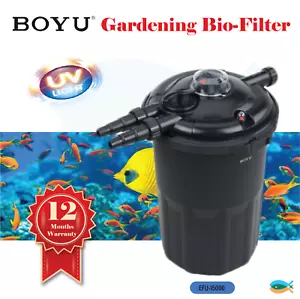BOYU Gardening Bio-Filter Aquarium Fish Tank Pond 8000-15000L UV Steriliser - Picture 1 of 10
