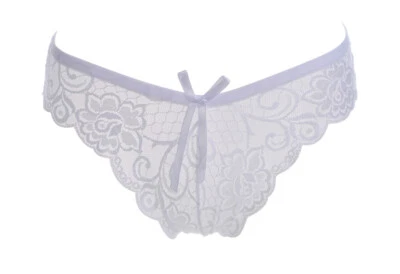 Sexy Floral Nightdress Women Lace Sleepwear Backless Lingerie Nightwear G-string - Image 1 of 4