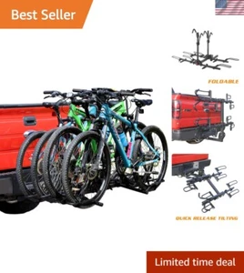 Bike Rack Hitch Mount Platform Style 4 Bike Capacity for Cars Trucks SUVs - Picture 1 of 8