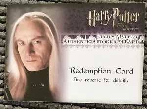 Harry Potter und der Orden des Phönix Lucius Malfoy Autogramm Einlösung Ablaufdatum - Bild 1 von 2