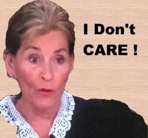 Judge Judy - I DON'T CARE Refrigerator Magnet - Picture 1 of 1