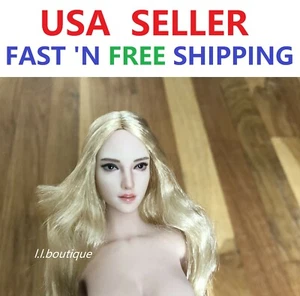 1/6 Female Head sculpt SUPERDUCK SDH018 B For 12" PALE Phicen *IN STOCK* - Picture 1 of 3
