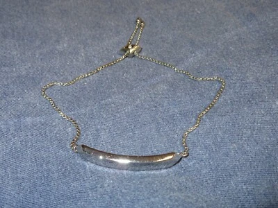 Pulsera Placa Tono Plata (Grabable) de VERA BRADLEY - Deslizante Ajustable Foto 1 de 2