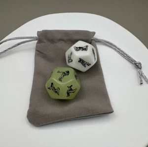 2Pcs 12 Side Sex Position Foreplay Dice Sexual Game Couple Lover Novelty Gift! - Picture 1 of 10