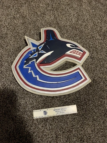 Vancouver Canucks wall plaque NHL collectable memorabilia man cave Forever Cover