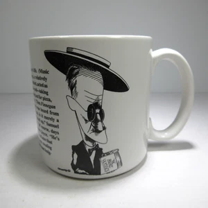 JAMES JOYCE Caricature Coffee Mug White, Black, 1992 Largely Literary Designs - Picture 1 of 5