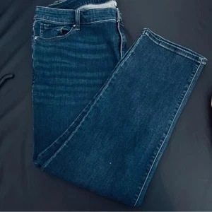 Vaqueros Lane Bryant azul oscuro talla 24 entrepierna 30,5"" inalterados cinco bolsillos - Imagen 1 de 9
