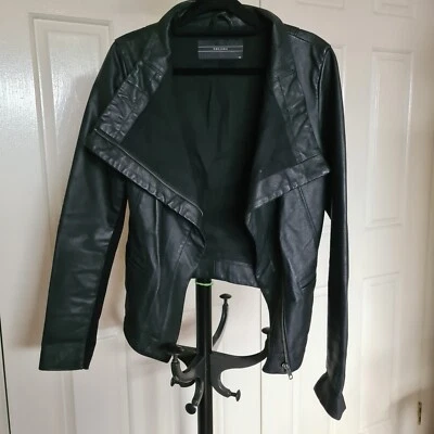 Chaqueta DECJUBA Cuero Genuino Negra Talla 10 Motociclista Jinete Jumper Jaclet Abrigo Foto 1 de 4