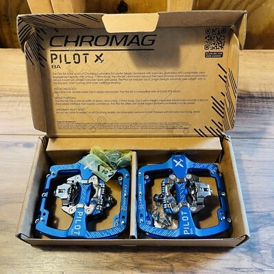 Chromag Pilot BA Clipless Pedals 9/16 Blue Anodized - Image 1 of 4