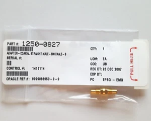 1pc Agilent Keysight 1250-0827 SMC Male Straight Coaxial Adapter - Picture 1 of 1
